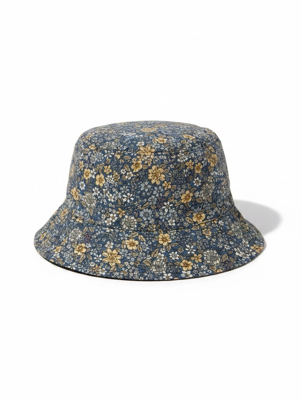 Blue Floral Bucket Hat - Women's Floral Print Sun Hat